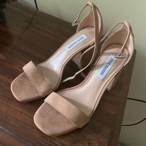 Steve Madden Nude Block Heel